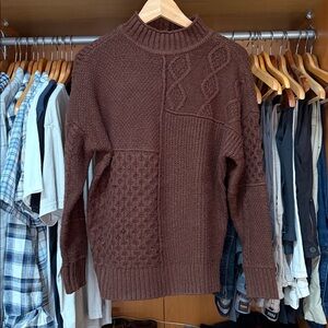 Brown American Eagle Knit Sweater